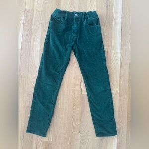 GAP Green Corduroy Pants 8 regular slim stretch